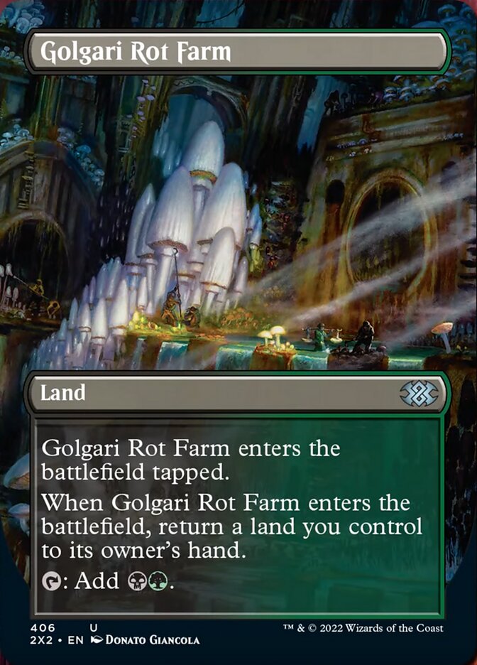 Golgari Rot Farm (Borderless Alternate Art) [Double Masters 2022] | Card Citadel