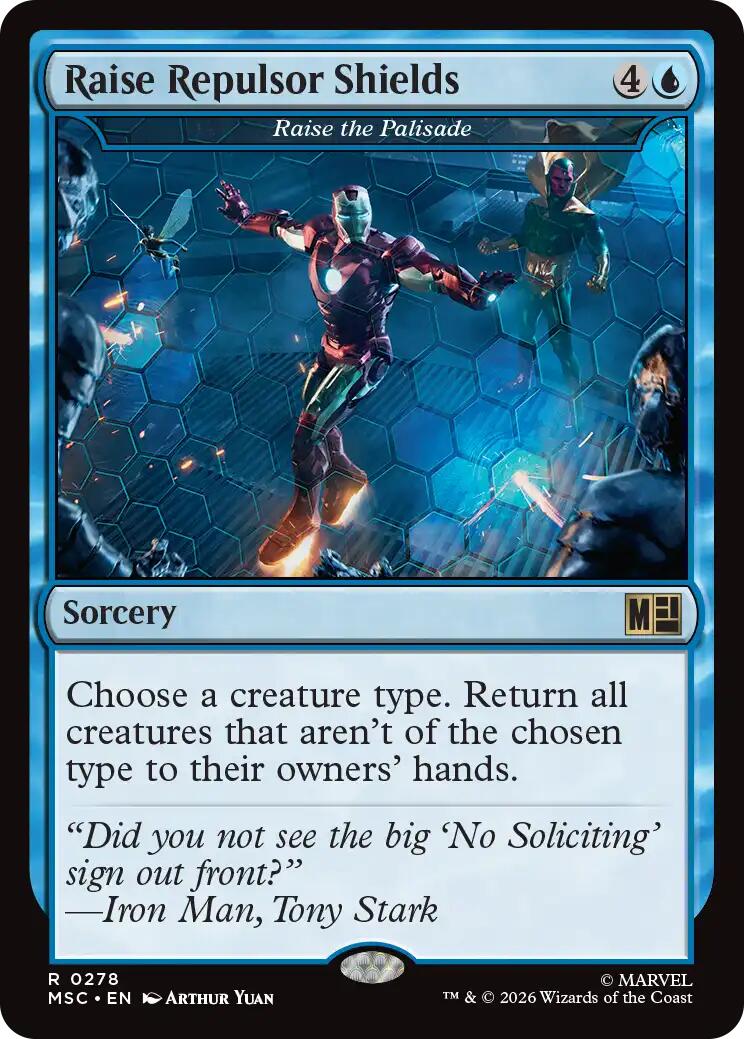 Raise Repulsor Shields - Raise the Palisade [Marvel Super Heroes Commander] | Card Citadel