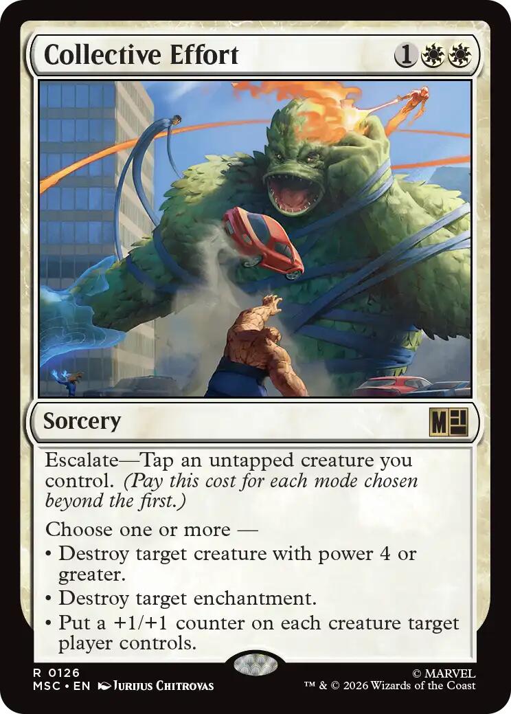Collective Effort [Marvel Super Heroes Commander] | Card Citadel