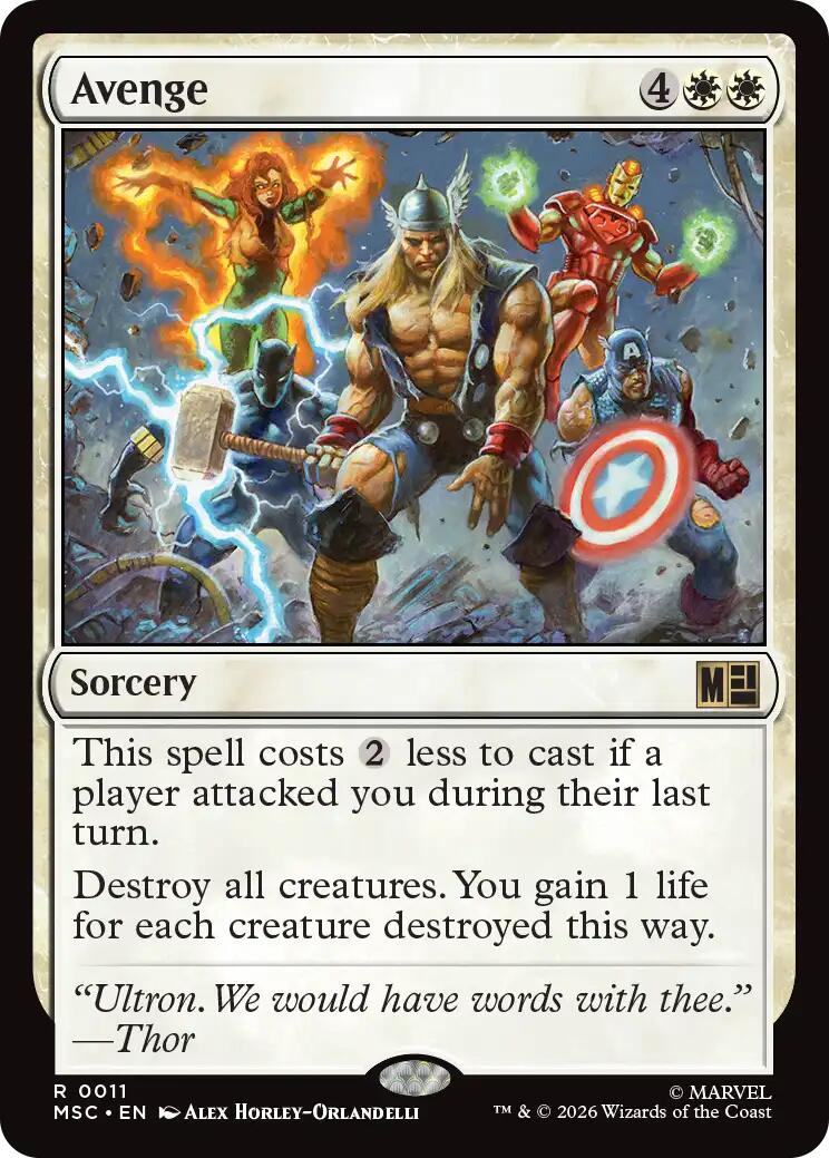 Avenge (Surge Foil) [Marvel Super Heroes Commander] | Card Citadel