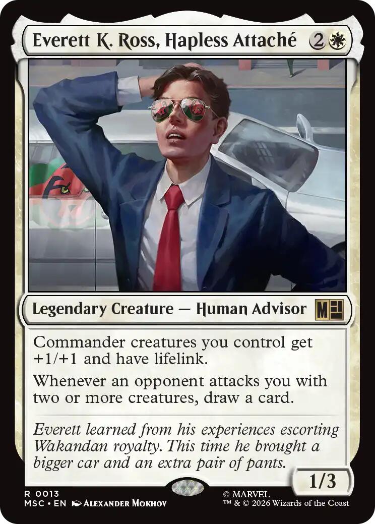 Everett K. Ross, Hapless Attache (Surge Foil) [Marvel Super Heroes Commander] | Card Citadel