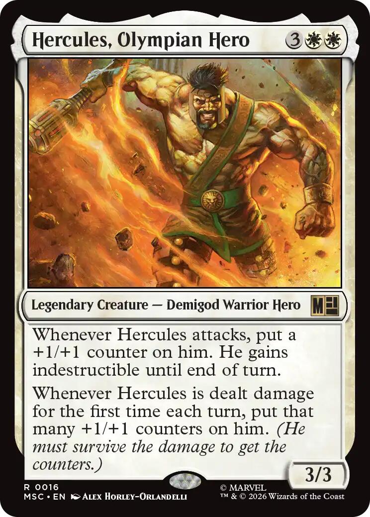 Hercules, Olympian Hero (Surge Foil) [Marvel Super Heroes Commander] | Card Citadel