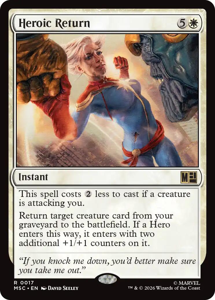 Heroic Return (Surge Foil) [Marvel Super Heroes Commander] | Card Citadel