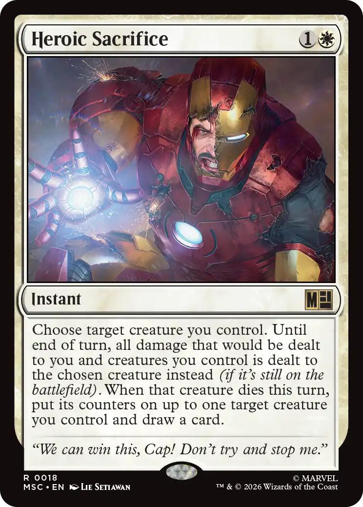 Heroic Sacrifice (Surge Foil) [Marvel Super Heroes Commander] | Card Citadel