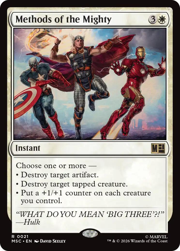 Methods of the Mighty (Surge Foil) [Marvel Super Heroes Commander] | Card Citadel