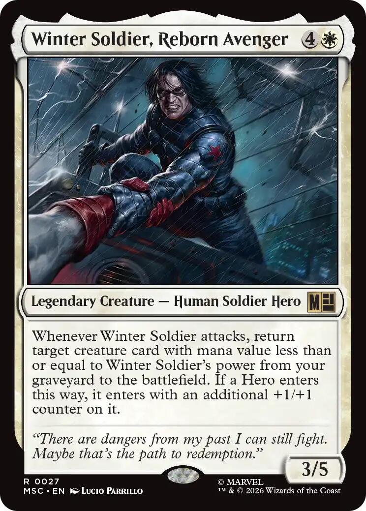 Winter Soldier, Reborn Avenger (Surge Foil) [Marvel Super Heroes Commander] | Card Citadel