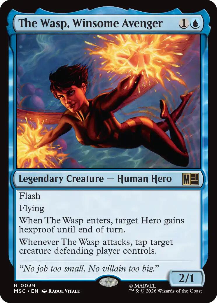The Wasp, Winsome Avenger (Surge Foil) [Marvel Super Heroes Commander] | Card Citadel