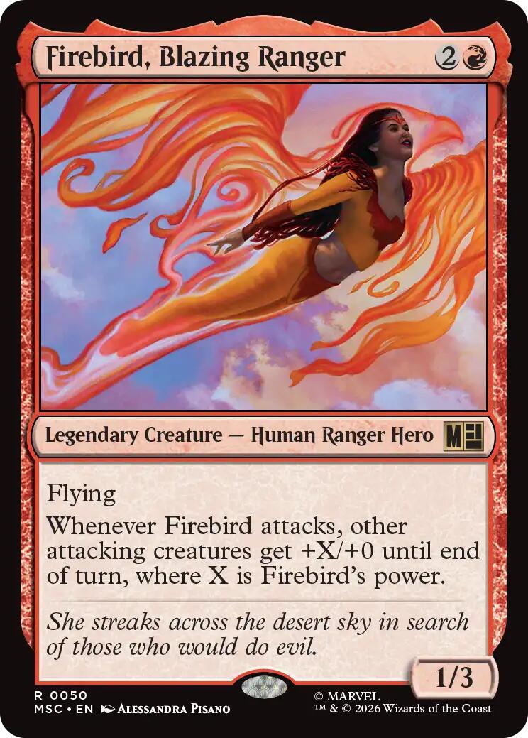 Firebird, Blazing Ranger (Surge Foil) [Marvel Super Heroes Commander] | Card Citadel