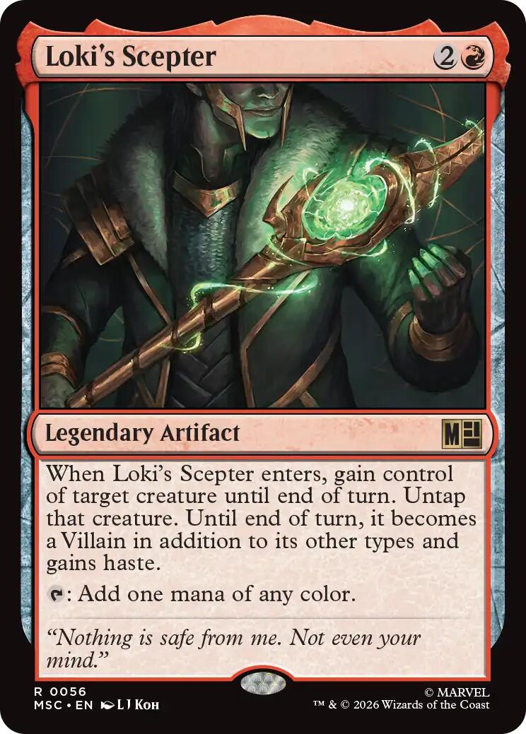 Loki's Scepter (Surge Foil) [Marvel Super Heroes Commander] | Card Citadel