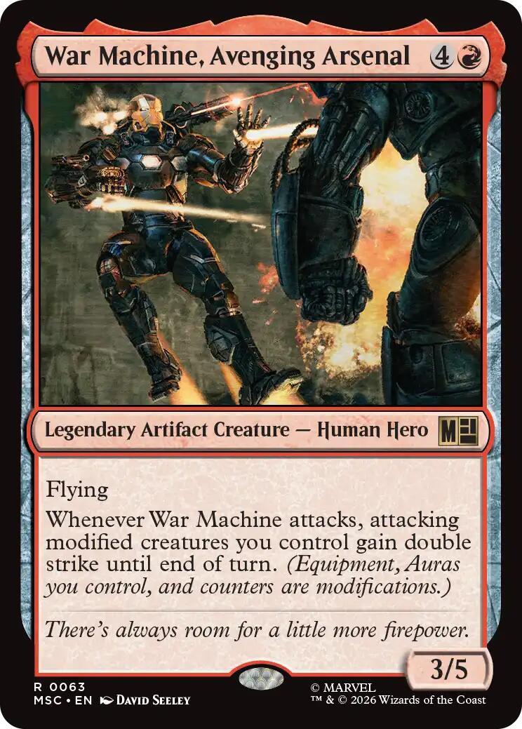 War Machine, Avenging Arsenal (Surge Foil) [Marvel Super Heroes Commander] | Card Citadel