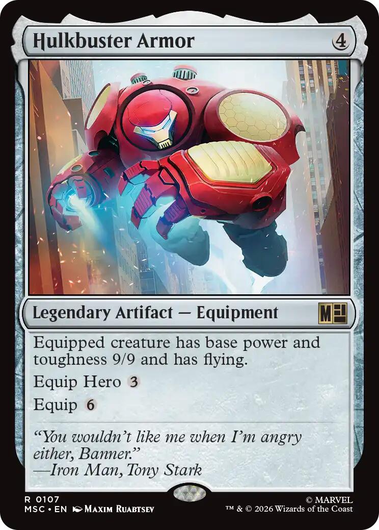 Hulkbuster Armor (Surge Foil) [Marvel Super Heroes Commander] | Card Citadel