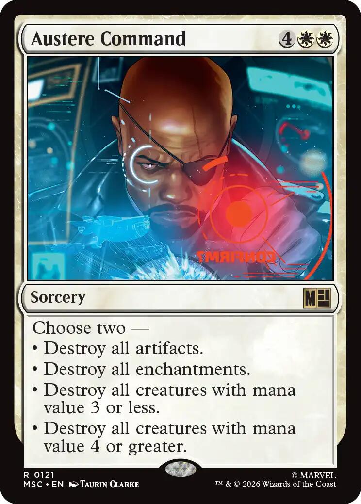 Austere Command (Surge Foil) [Marvel Super Heroes Commander] | Card Citadel