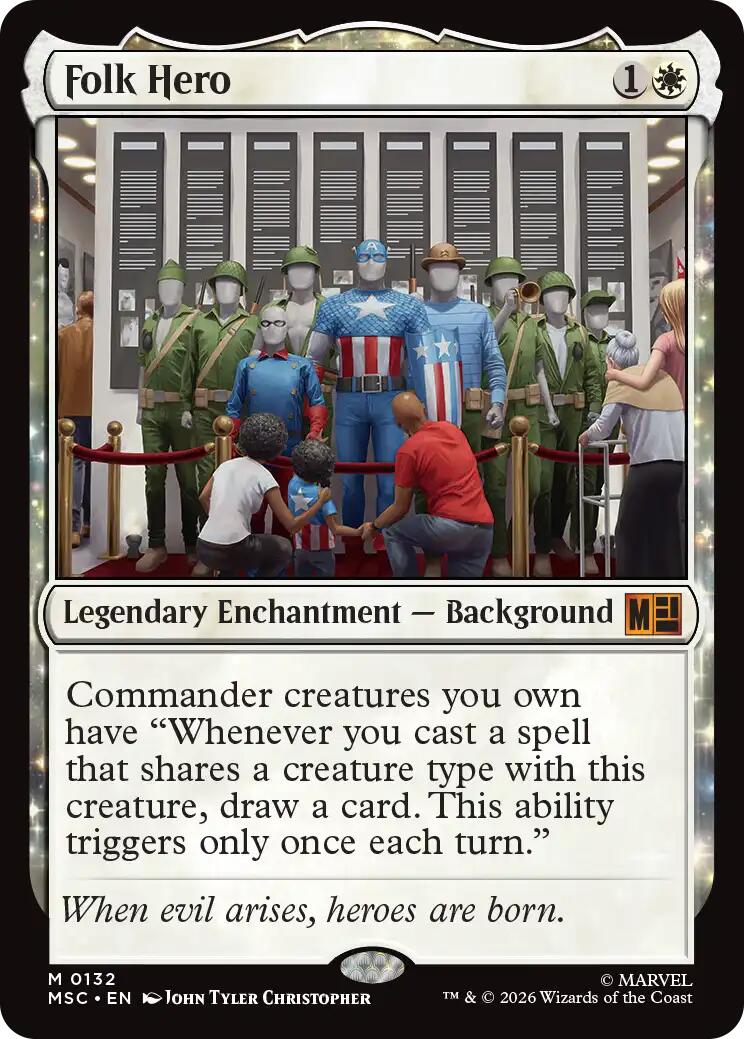 Folk Hero (Surge Foil) [Marvel Super Heroes Commander] | Card Citadel