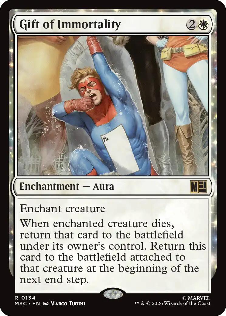 Gift of Immortality (Surge Foil) [Marvel Super Heroes Commander] | Card Citadel