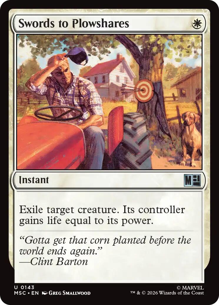 Swords to Plowshares (Surge Foil) [Marvel Super Heroes Commander] | Card Citadel