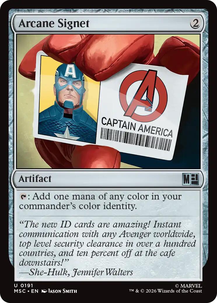 Arcane Signet (0191) (Surge Foil) [Marvel Super Heroes Commander] | Card Citadel