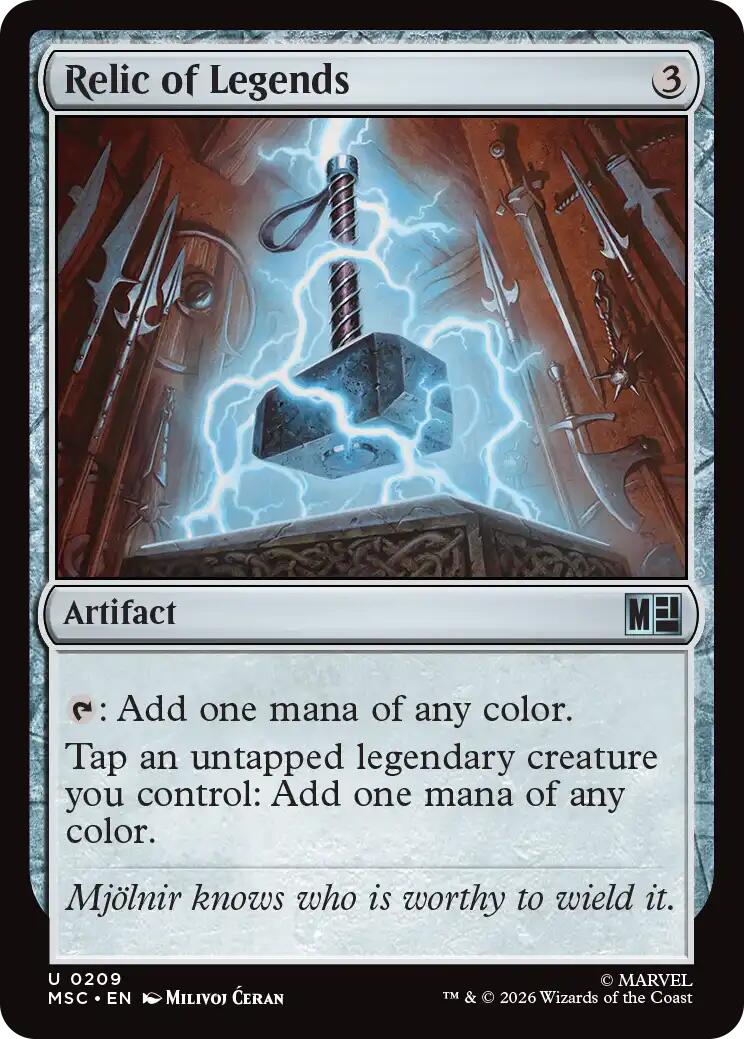 Relic of Legends (Surge Foil) [Marvel Super Heroes Commander] | Card Citadel