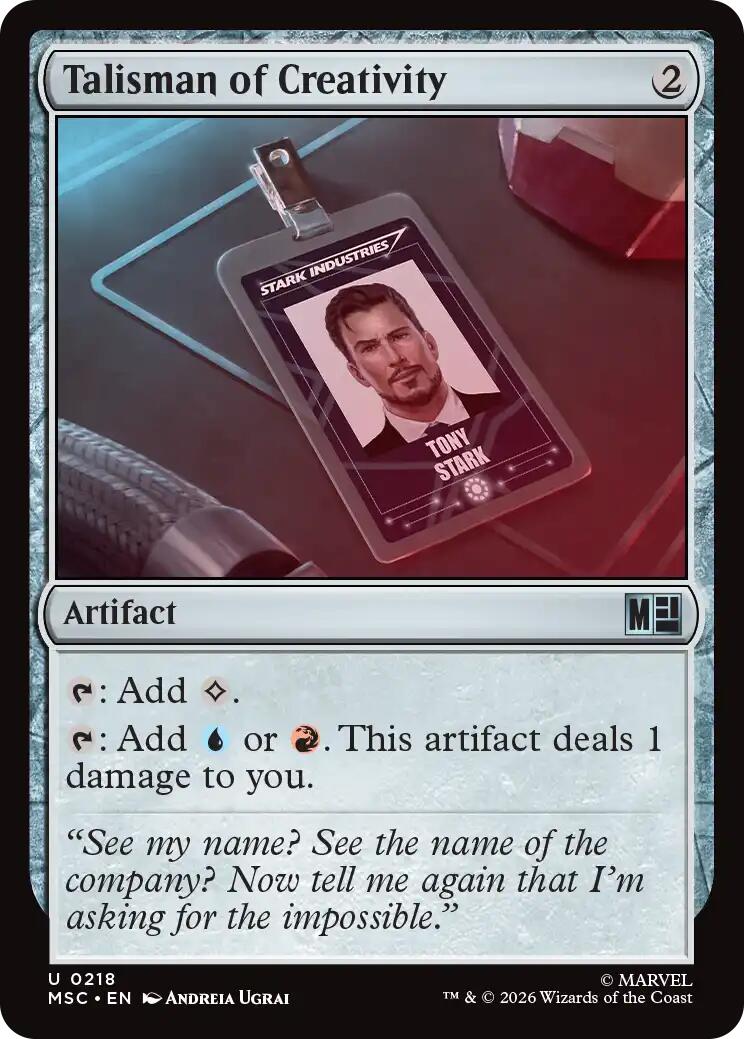 Talisman of Creativity (Surge Foil) [Marvel Super Heroes Commander] | Card Citadel