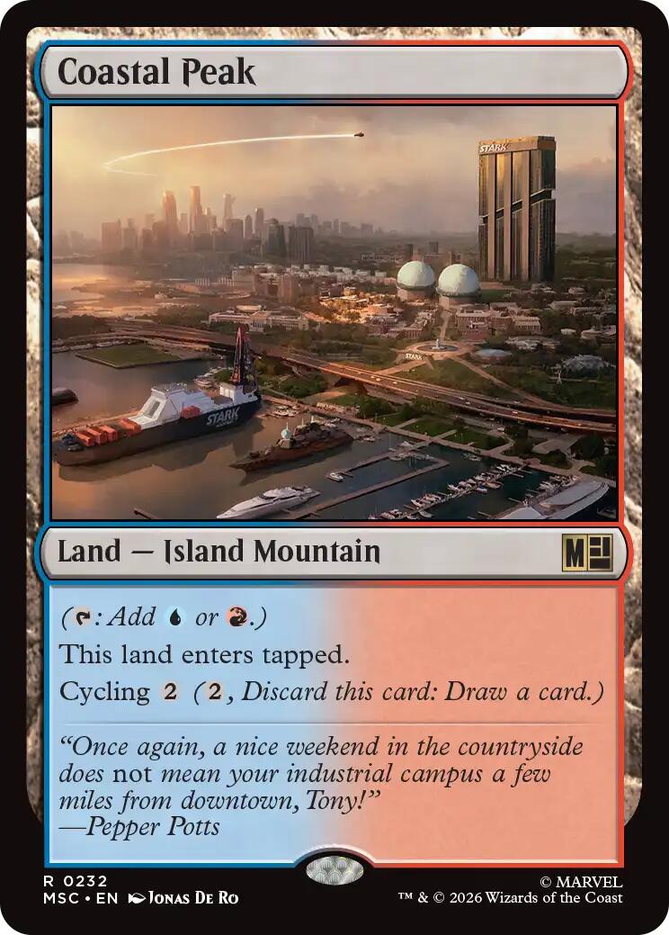 Coastal Peak (Surge Foil) [Marvel Super Heroes Commander] | Card Citadel