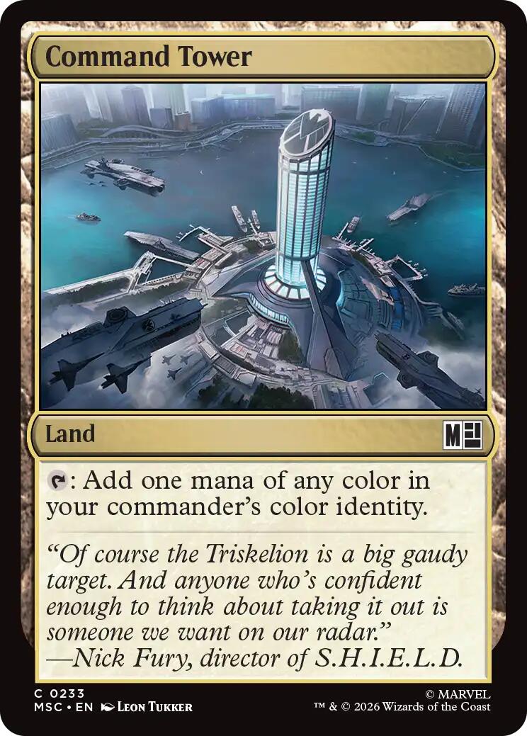 Command Tower (0233) (Surge Foil) [Marvel Super Heroes Commander] | Card Citadel
