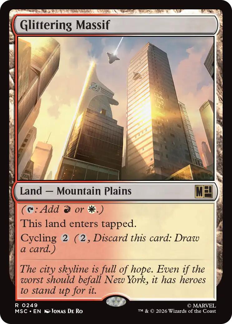 Glittering Massif (Surge Foil) [Marvel Super Heroes Commander] | Card Citadel