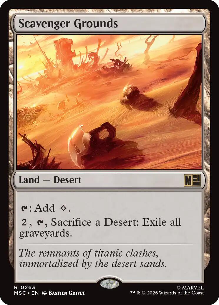 Scavenger Grounds (Surge Foil) [Marvel Super Heroes Commander] | Card Citadel