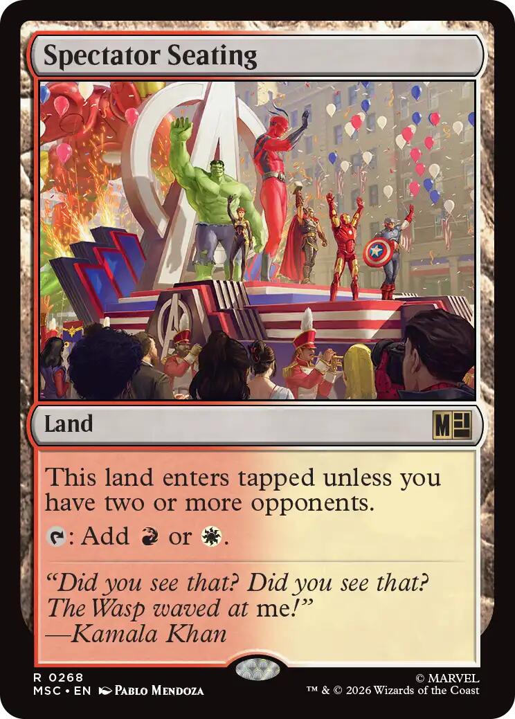 Spectator Seating (Surge Foil) [Marvel Super Heroes Commander] | Card Citadel