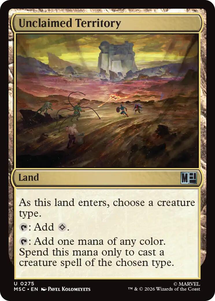 Unclaimed Territory (Surge Foil) [Marvel Super Heroes Commander] | Card Citadel