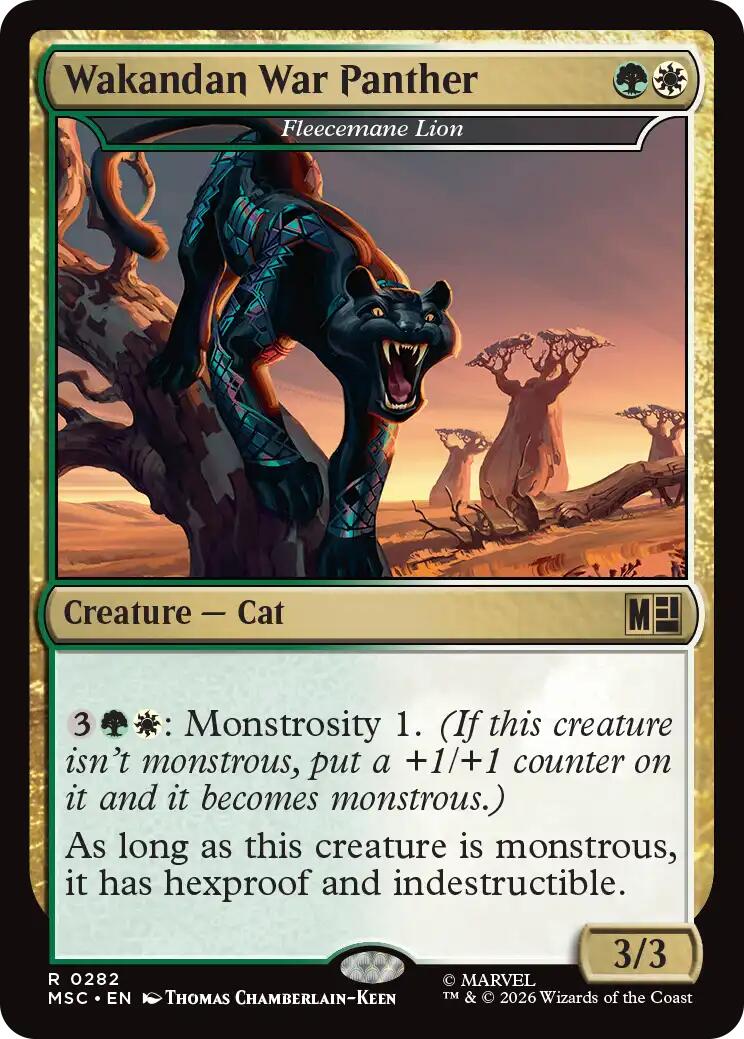 Wakandan War Panther - Fleecemane Lion [Marvel Super Heroes Commander] | Card Citadel