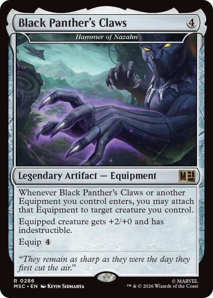 Black Panther's Claws - Hammer of Nazahn [Marvel Super Heroes Commander] | Card Citadel