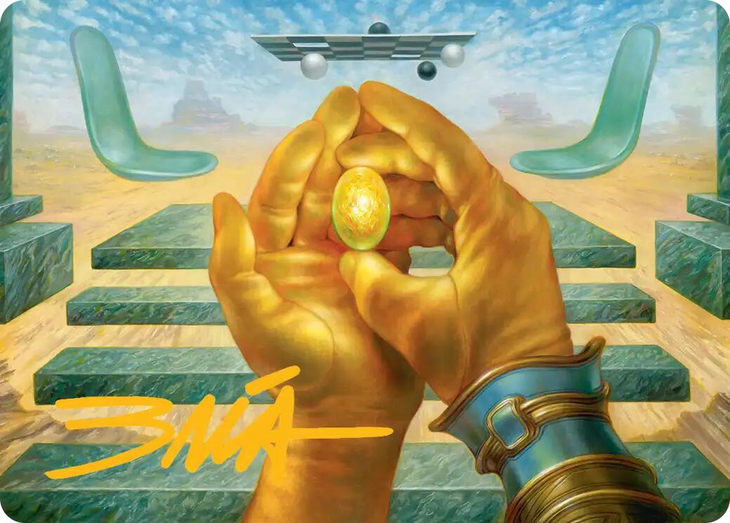 The Mind Stone Art Card (Gold-Stamped Signature) [Marvel Super Heroes Art Series] | Card Citadel