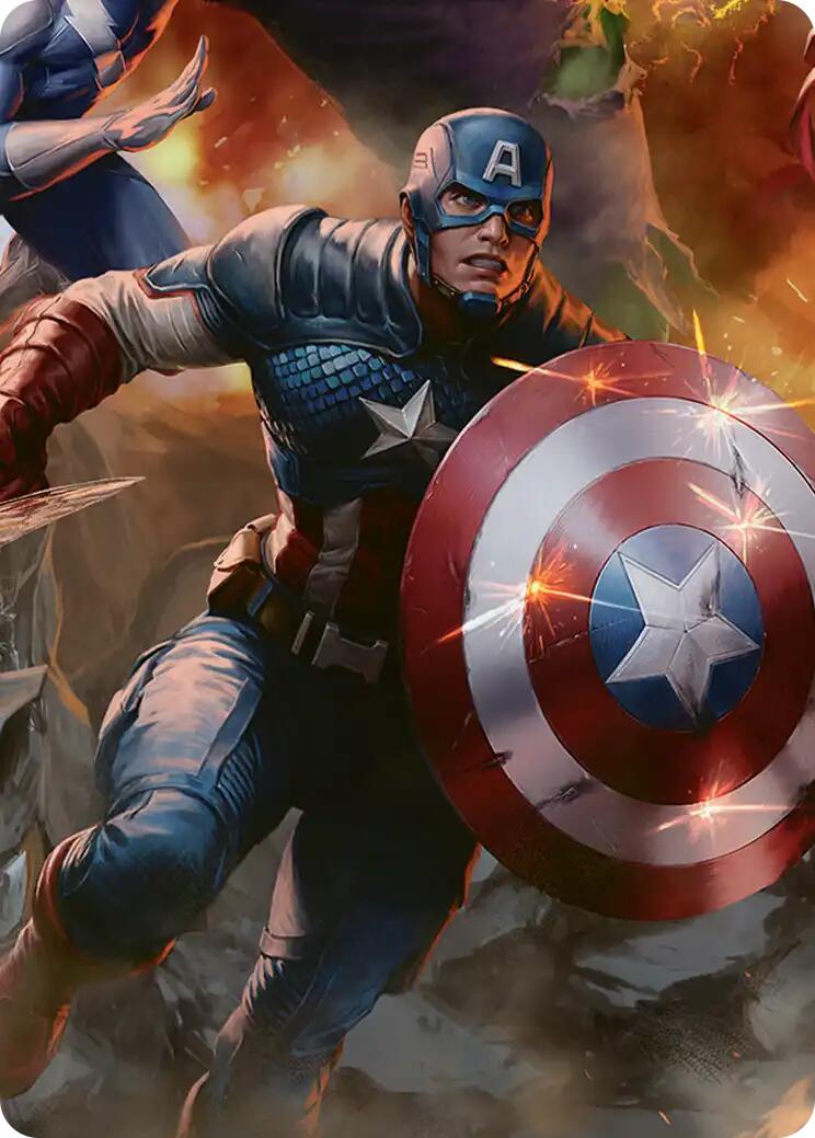 Captain America, Unbowed Art Card [Marvel Super Heroes Art Series] | Card Citadel