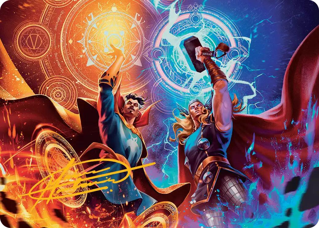 We Say Thee Nay! Art Card (Gold-Stamped Signature) [Marvel Super Heroes Art Series] | Card Citadel