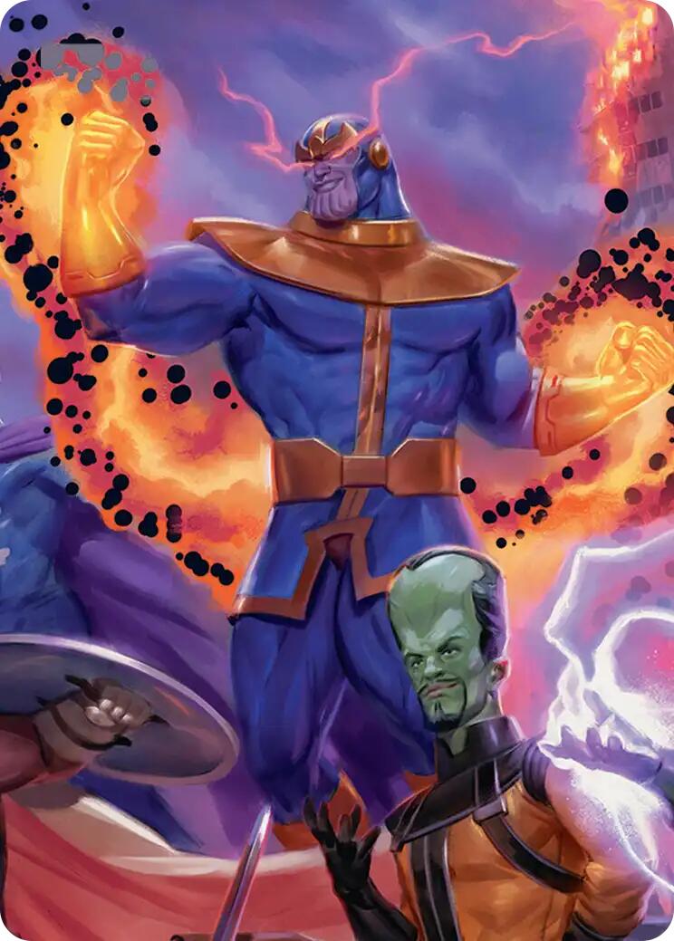 Thanos, Death's Consort Art Card [Marvel Super Heroes Art Series] | Card Citadel
