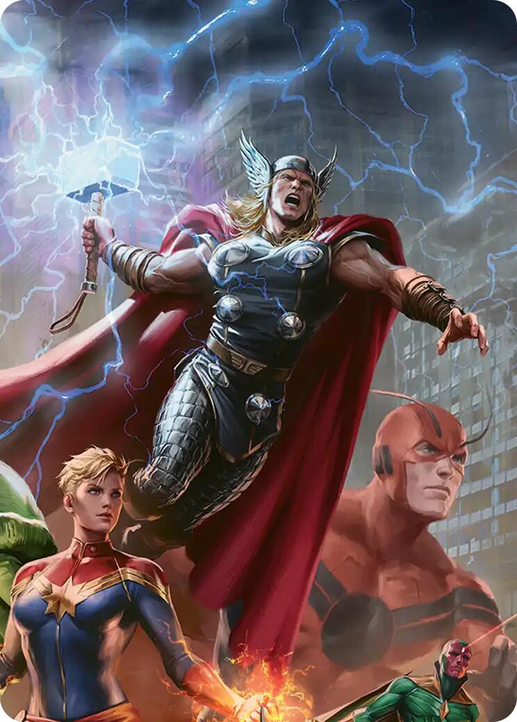 Thor, Guardian of Midgard Art Card [Marvel Super Heroes Art Series] | Card Citadel