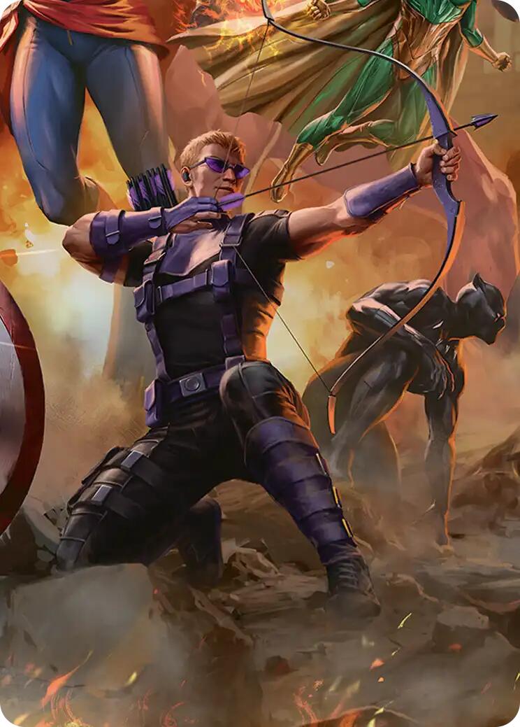Hawkeye, Trick Shot Art Card [Marvel Super Heroes Art Series] | Card Citadel
