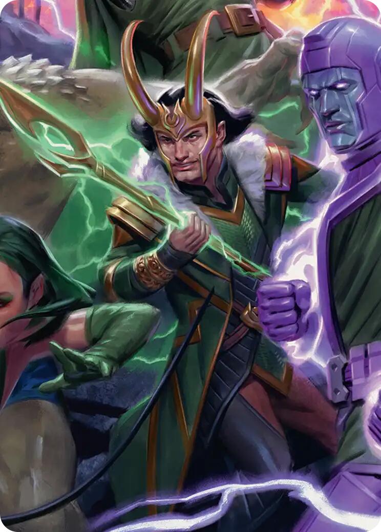 Loki, God of Lies Art Card [Marvel Super Heroes Art Series] | Card Citadel