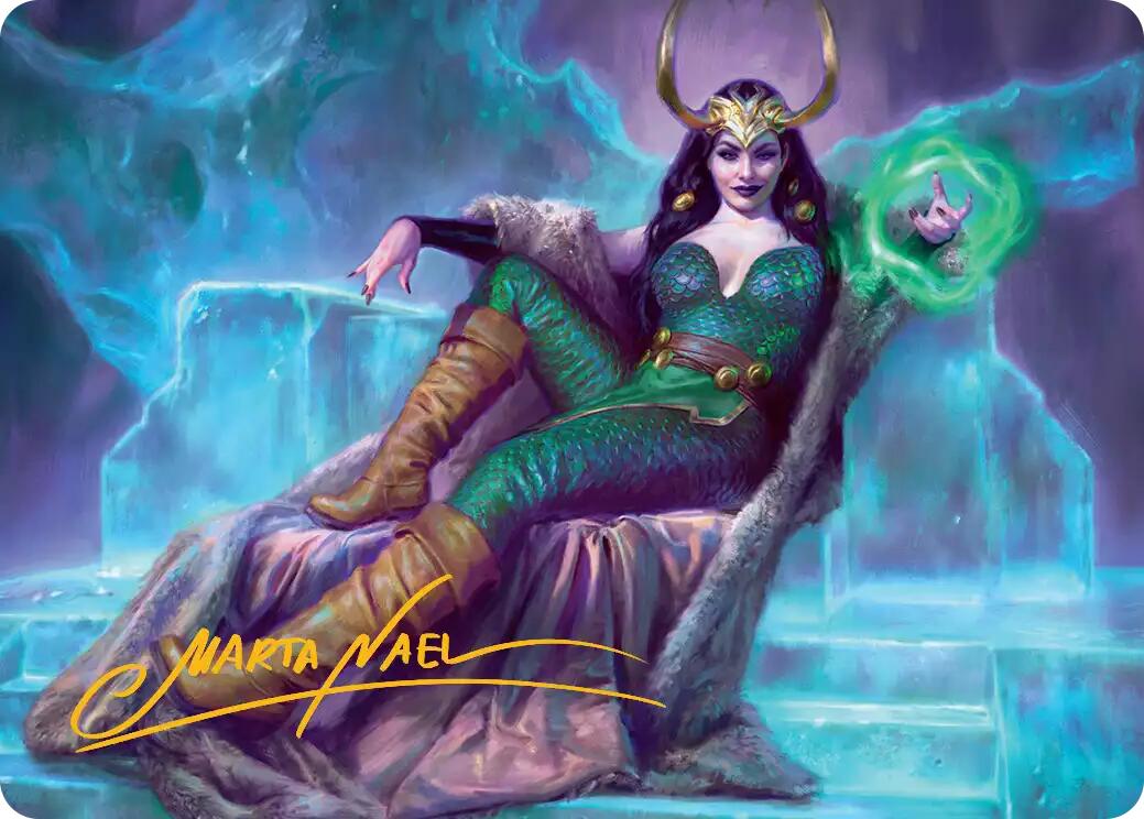 Lady Loki, Agent of Chaos Art Card (Gold-Stamped Signature) [Marvel Super Heroes Art Series] | Card Citadel