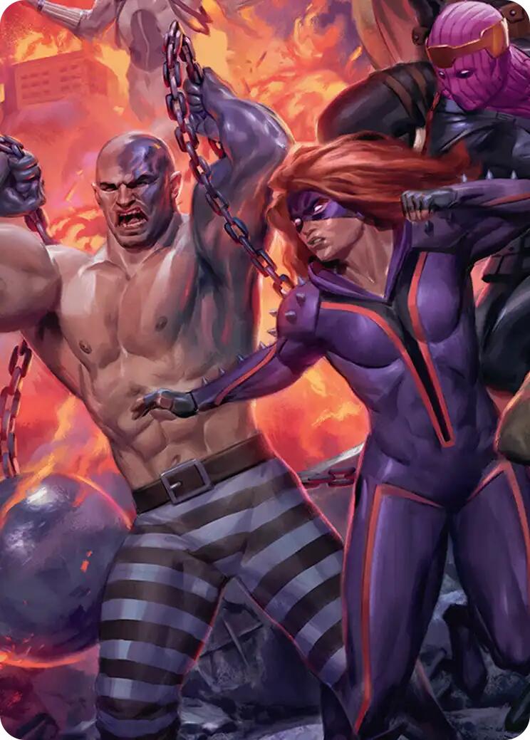 Absorbing Man and Titania Art Card [Marvel Super Heroes Art Series] | Card Citadel