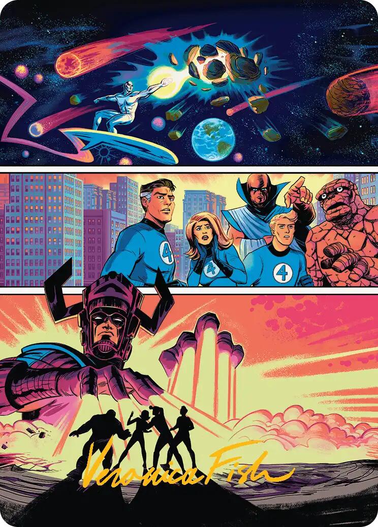 The Coming of Galactus Art Card (Gold-Stamped Signature) [Marvel Super Heroes Art Series] | Card Citadel