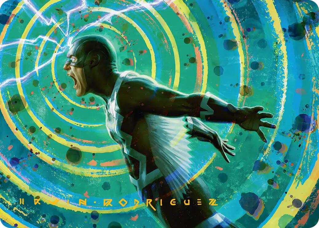 Black Bolt, Inhuman King Art Card (Gold-Stamped Signature) [Marvel Super Heroes Art Series] | Card Citadel