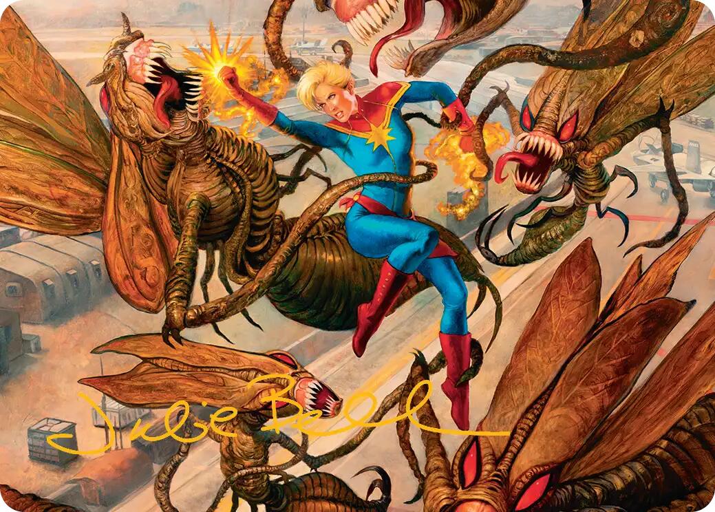Captain Marvel, Apex Avenger Art Card (Gold-Stamped Signature) [Marvel Super Heroes Art Series] | Card Citadel