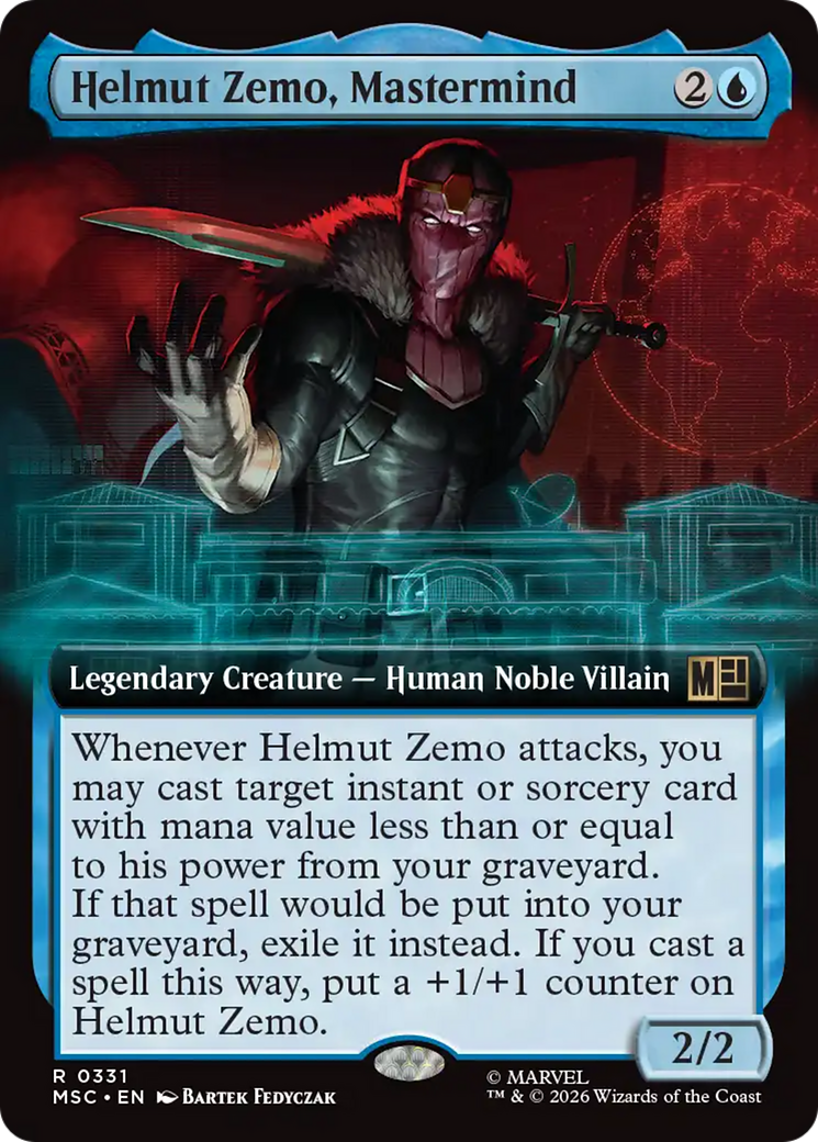 Helmut Zemo, Mastermind (Extended Art) [Marvel Super Heroes Commander] | Card Citadel