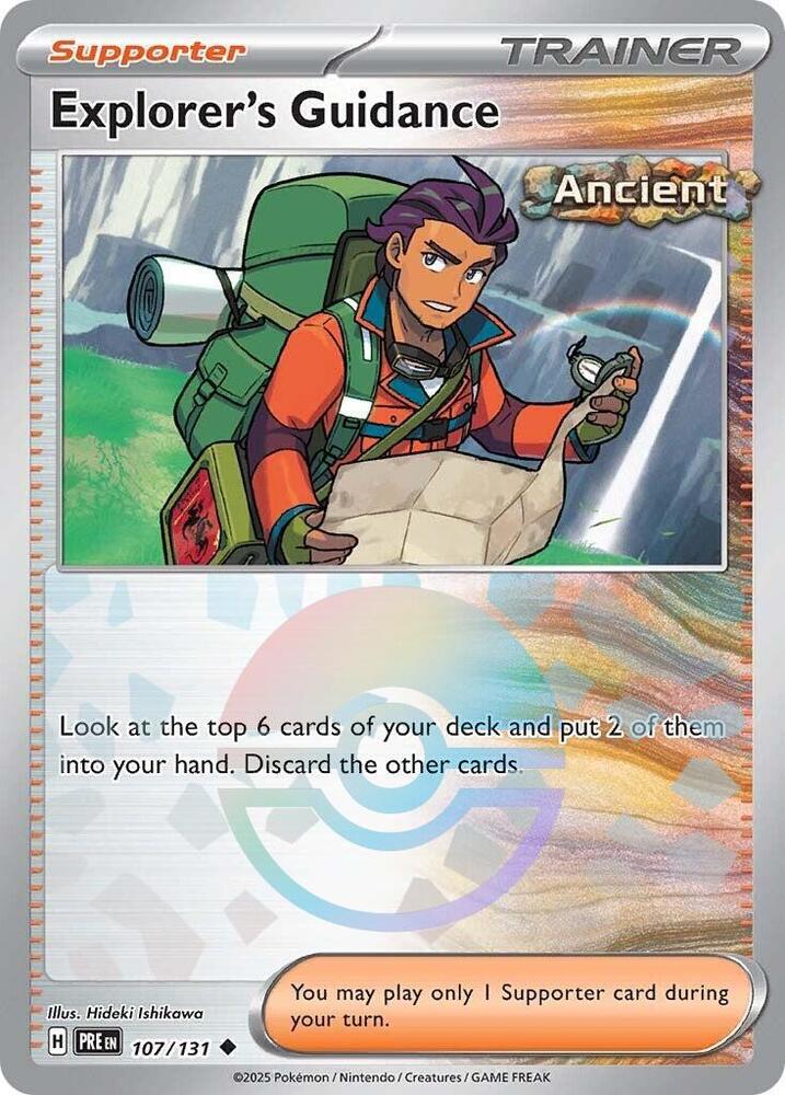 Explorer's Guidance (107/131) (Poke Ball Pattern) [Scarlet & Violet: Prismatic Evolutions] | Card Citadel