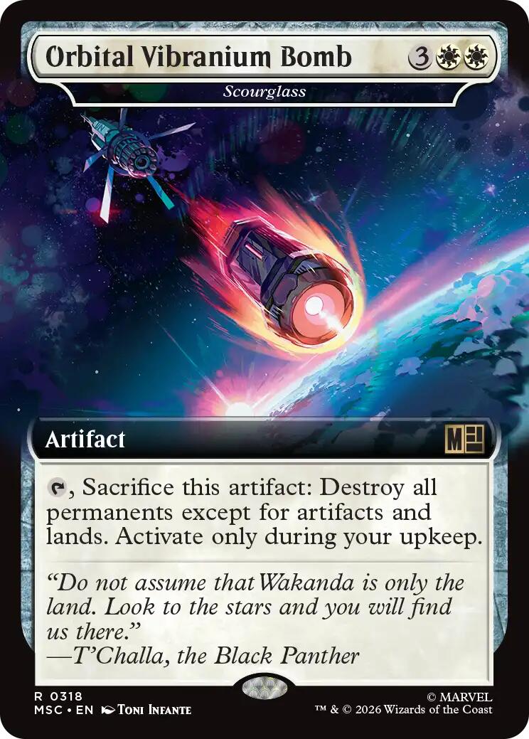 Orbital Vibranium Bomb - Scourglass (Extended Art) [Marvel Super Heroes Commander] | Card Citadel