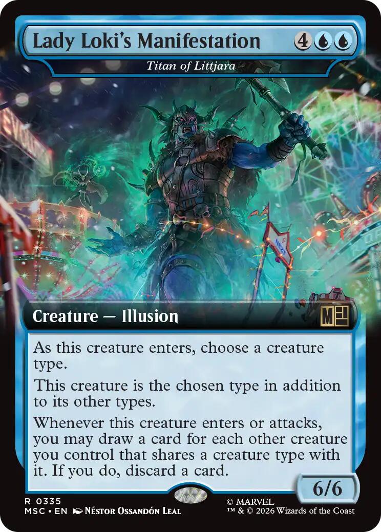 Lady Loki's Manifestation - Titan of Littjara (Extended Art) [Marvel Super Heroes Commander] | Card Citadel