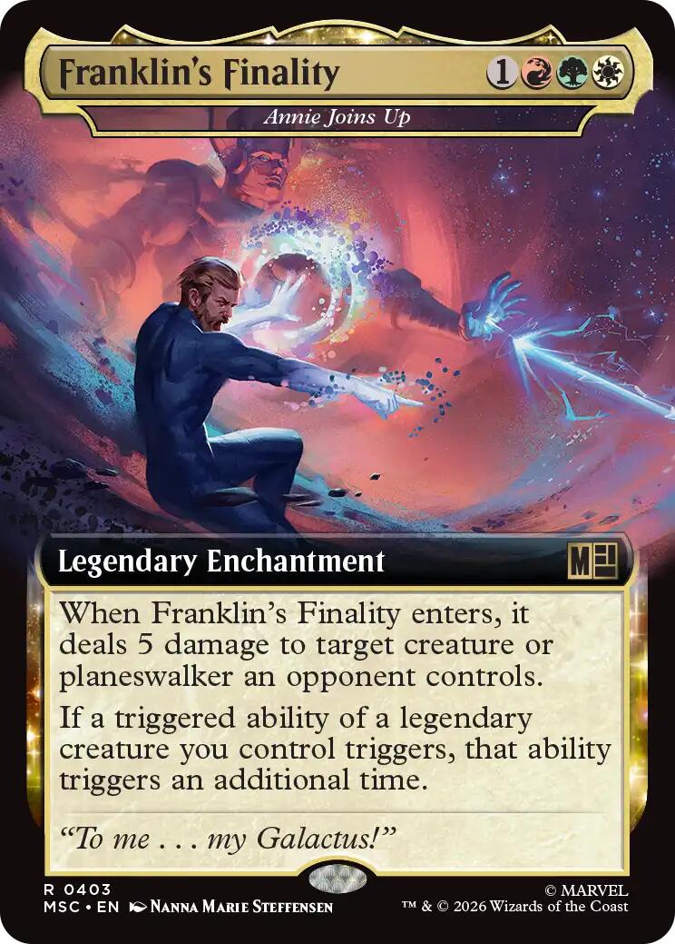 Franklin's Finality - Annie Joins Up (Extended Art) [Marvel Super Heroes Commander] | Card Citadel