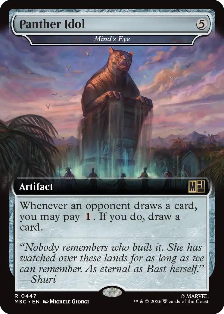 Panther Idol - Mind's Eye (Extended Art) [Marvel Super Heroes Commander] | Card Citadel