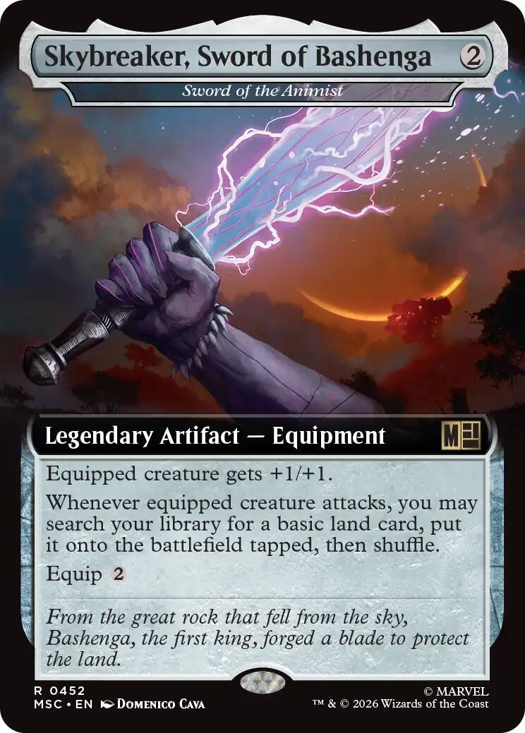 Skybreaker, Sword of Bashenga - Sword of the Animist (Extended Art) [Marvel Super Heroes Commander] | Card Citadel