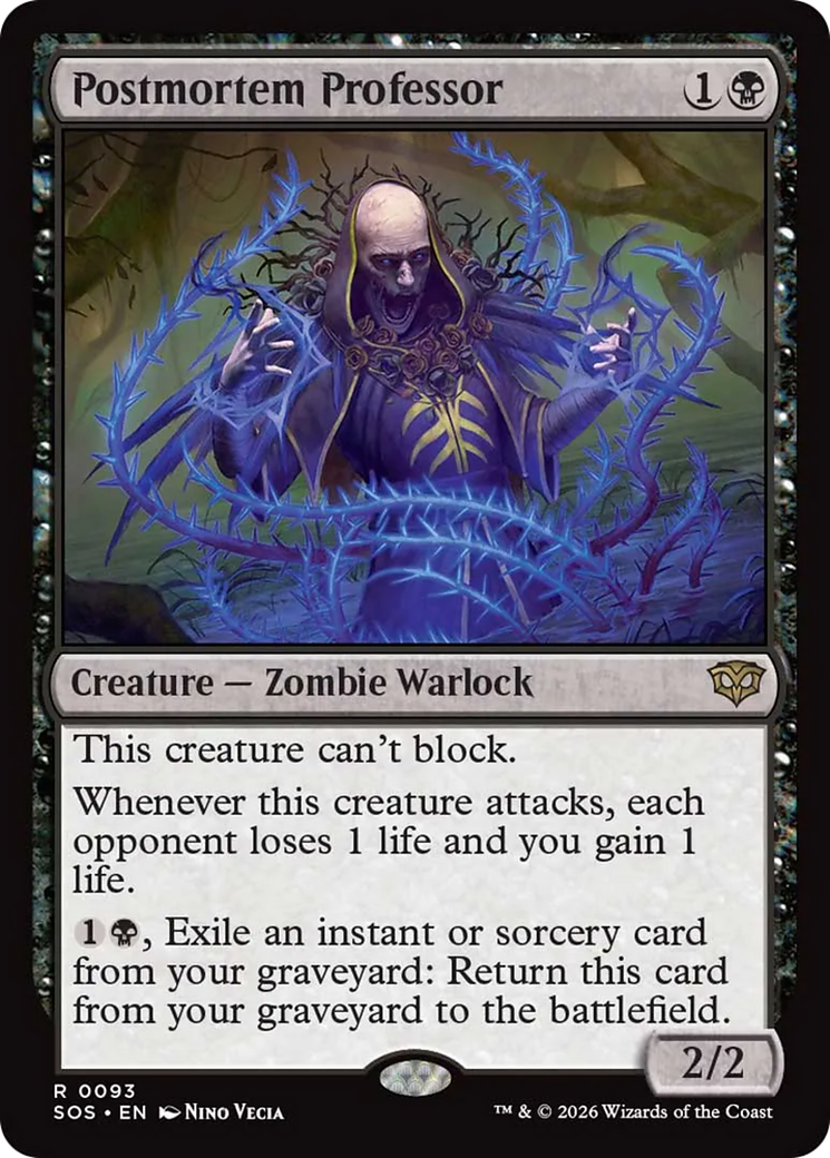 Postmortem Professor [Secrets of Strixhaven] | Card Citadel
